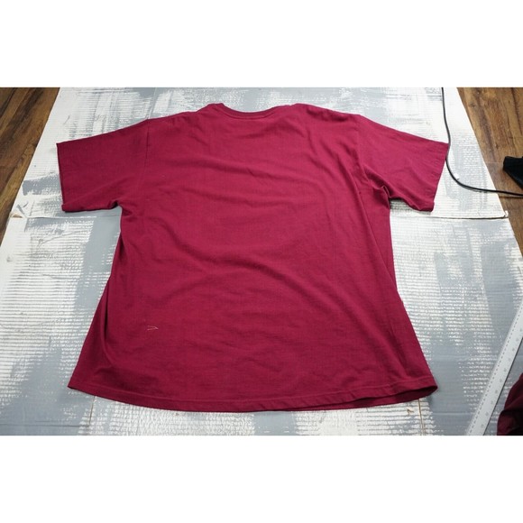 Phat Dog Shirt mens XXXL red 23 basketball the king print metalic short sleeve - Picture 10 of 11